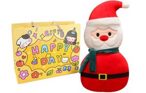 Плюшевая кукла Снеговик Санта Клаус высота 45 см длина 45 см Mise