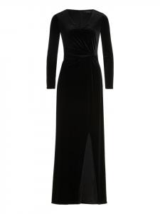 Vera Mont Вечернее платье с длинными рукавами черного цвета