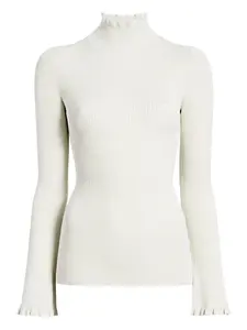 Топ Phyllis с высоким воротником Proenza Schouler White Label, белый
