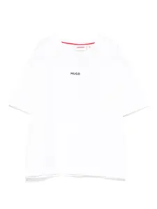 Футболка с круглым вырезом Hugo Kids, белый