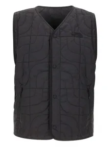 Стеганая куртка на кнопках The North Face, черный