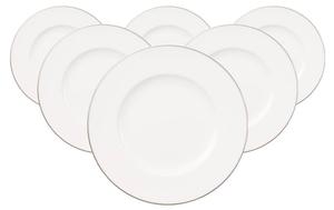 Набор тарелок Villeroy & Boch Anmut Platinum, 6 предметов, 16,4 см, белый
