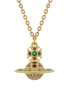 Колье с подвеской Orb Vivienne Westwood, золотистый