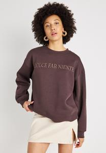 Толстовка Gina Tricot Sweatshirt, Black Coffee/Brown