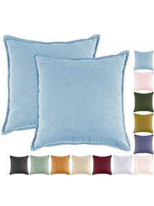 Jack Комплект из 2 наволочек, 45х45 см, хлопок, однотонный светло-голубой цвет