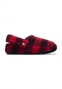 Классические тапочки cozzy в клетку "буффало" для малышей Crocs, Varsity Red Black