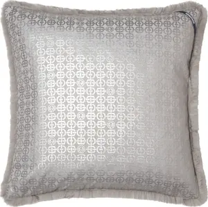 Чехол на подушку Sportalm Kitzbühel "Мохито" (1 шт.) из приятного мягкого искусственного меха 50х50 см, серый/светло-серый