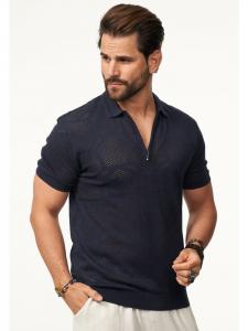 Футболка поло SOULSTAR, темно-синий