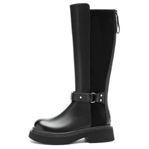 Сапоги женские черные 4,5 см NINE WEST, Black (Fleece-Lined)