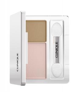 Тени для век CLINIQUE All About Shadow Duo, Seashell Pink / Fawn Satin, 2.2g
