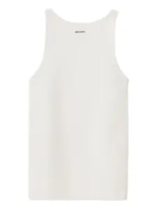 Топ с логотипом MIU MIU, белый