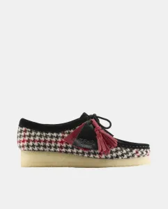 Женские туфли Wallabee Из текстиля с резиновой подошвой Clarks, черный