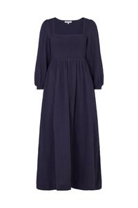 Lily and lionel Платье 'Pippa Shirred Bodice' в цвете Navy