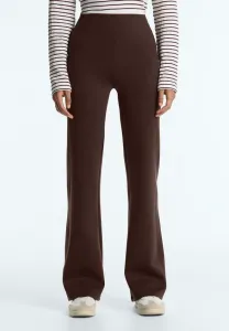 Брюки-Клеш с высокой посадкой и эффектом неопрена Oysho, Mottled Brown