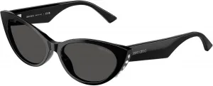 Красные солнцезащитные очки Jimmy Choo, 500087 - Black - Dark Grey