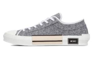 Кроссовки DIOR B23 Low Top Ruthenium Metallic Thread DIOR Oblique Jacquard