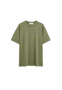 ARMEDANGELS Футболка 'MAARKOS OUTGROWN' в зеленом цвете