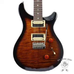 PRS SE Custom 24 в цвете Black Gold Sunburst с чехлом