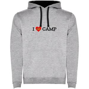Худи Kruskis I Love Camp Bicolor, серый