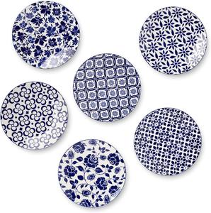 Certified International Madison набор из 6 обеденных тарелок 26,5 см - премиальный фарфор для запеканок, сытных блюд, бранчей и многого другого, мультиколор