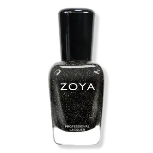 Лак для ногтей Zoya, Storm (holiday black with diamond glitter)