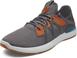 Мужские повседневные спортивные кроссовки OLUKAI Mio Li, и стильные, дышащая и комфортная сетка, амортизированная поддержка свода стопы и надежная посадка, Pavement/Vintage Indigo