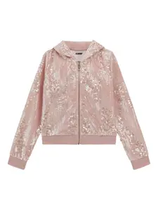 Худи с пайетками Guess Kids, розовый