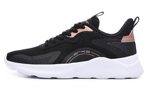 Лёгкие и дышащие женские низкие кеды Erke Jet Black Pink Gold