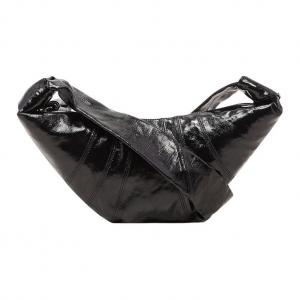 Lemaire Льняная холщовая сумка круассан пельмень через плечо кроссбоди сумка-багет мужская черная