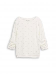 TOM TAILOR DENIM Свитшот в цвете Off White