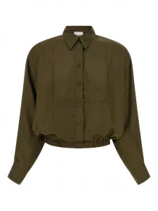 Короткая рубашка с пелериной Nude, зеленый