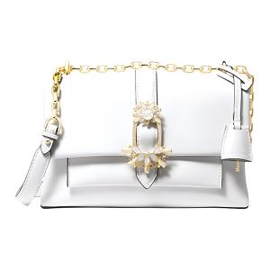 MICHAEL KORS Сумка через плечо Cece из натуральной кожи среднего размера женская белая