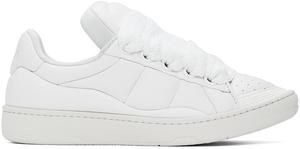 Белые кроссовки бордюры Lanvin, цвет White/White