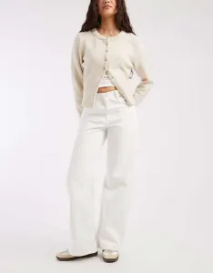 Свободные джинсы Levi's средней длины цвета экрю