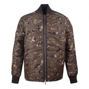 Куртка printed camo mid stand collar down jacket 'camo green' Converse, зеленый