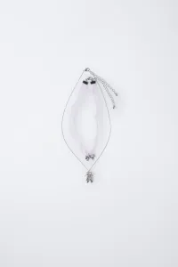 Набор из двух балетных ожерелий Zara, бледно-розовый