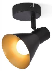 Потолочный светильник Nettlife Welle 1-flammig, черный - металл - 18 x 18 x 18 см