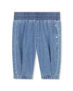 Детский ковбойский комбинезон голубого цвета из хлопка Billieblush