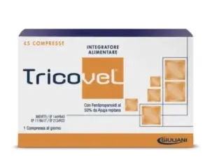 Tricovel 45 таблеток, добавка против выпадения волос с постепенным высвобождением