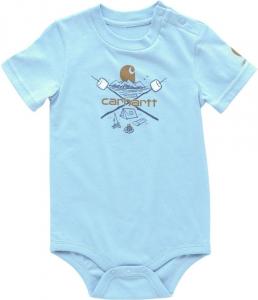 Carhartt Kid's CA6646 футболка с коротким рукавом для кемпинга - мальчики, Fresh Water
