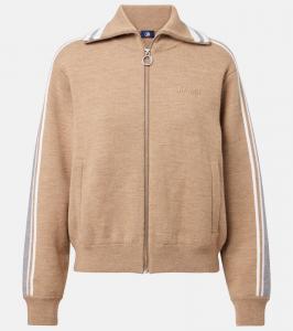 Бенда полосатая куртка из смесовой шерсти Fusalp, Chino/Souris/Flocon