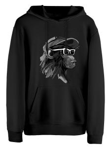 Толстовка Cotton Prime Cool Monkey Mit Brille, черный
