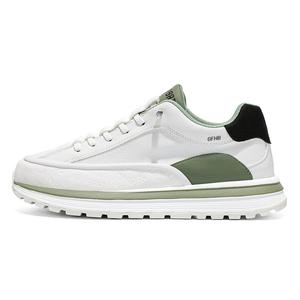 Износостойкие дышащие низкие кроссовки для детей и подростков Kung Fu partners, белый/зеленый