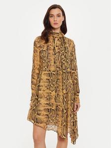 Платье-Рубашка стандартного кроя Sisley, коричневый