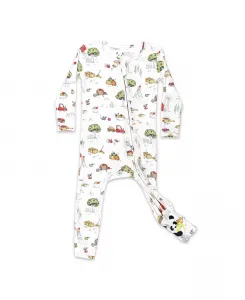Унисекс комбинезон Baby Fall Vibes Convertible Footie Bellabu Bear, мультиколор