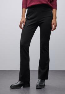 Брюки Street One BOOTCUT STRUKTUR, Schwarz/Black