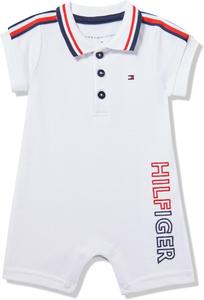Tommy Hilfiger baby-boys Polo Romper, Bright White