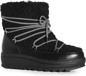 Женские зимние сапоги Avenue Darby с искусственным мехом и широкой полнотой, Black