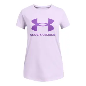 Детская повседневная футболка Ua G Sportstyle Logo Ss-Ppl Under Armour, сиреневый