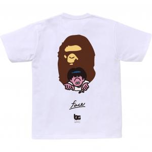 Футболка Bape Gallery X Face Oka A BATHING APE, белая
